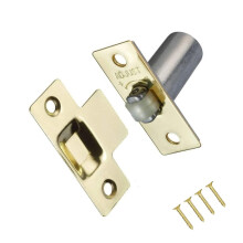 TERF Adjustable Roller Catch Polished Brass Roller Ball Door Latch Door Closer Ideal Internal Door Catch for Doors Cupboards Cabinets and Wardrobes