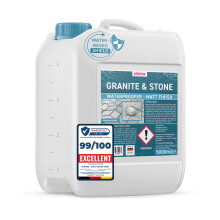 PLINTEX Stone Sealer Outdoor & Indoor 5L covers up to 60 sqm - Water-Based Stone Impregnator for Sandstone, Limestone, Granite, Travertine, Concrete