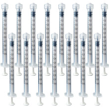 Medi+Express 1ml Luer Lock Syringe Pack of 100 Sterile Individually Sealed Medicine Syringe 1ml | Silicone Oil & Rubber Free 1ml Syringes without Nee