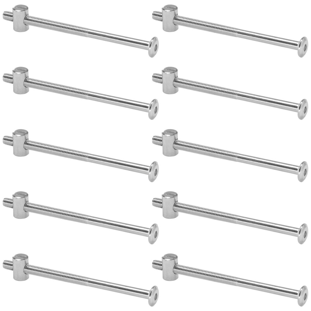 Photos - Nail / Screw / Fastener 10 Sets of Furniture Connector Bolts and Barrel Nuts,Bed Bolt and Nut Kit (M6100mm)