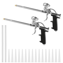 2 x Expanding Foam Guns, Professional PU Foaming Sealant Spray Foam Gun, Spray Thermal Insulation Application Applicator for Caulking Filling Sealing