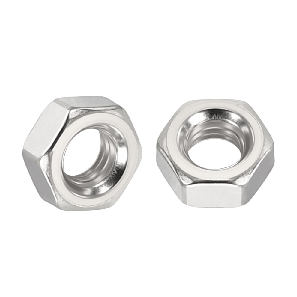 Kozelo 100Pcs Hex Nuts - [M4-0.7] 304 Stainless Steel 18-8 (A2-70) Hardware Nuts For Mechanical Repair & Assembly, Standard Metric Coarse Thread Nut, 12313945