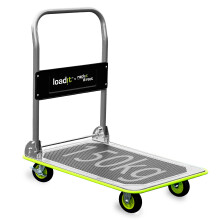 Loadit 150kg Heavy Duty Platform Trolley on Wheels - Foldable Flatbed Cart Sack Truck - Folding Sack Barrow Hand Dolly for Moving Warehouse - Industr