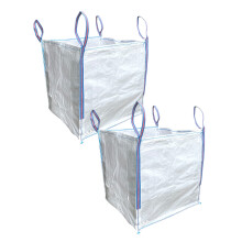 A&A SUPPLIES UK - 1 Tonne Builders Bag 85 x 85 x 85cm FIBC Bulk Jumbo Ton Bags Garden Waste Sack Rubbish Heavy Duty Industrial Woven Material Skip St