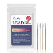 Pawfly 10 Pcs Lead Test Kit Rapid Home Lead Test Swabs (Use Only with Vinegar) with Results in 30 Seconds Instant Lead Testing Swabs Kit for Dish Met