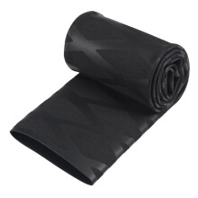 sourcing map Heat Shrink Wrap Tubing for Fishing Rod Grips Handle, 35mm Dia 57mm Flat 1.6ft 2:1 rate, Black