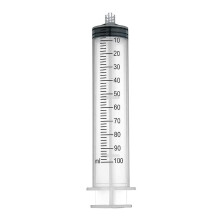 1PCS 100ML Reusable Plastic Syringe with Measurement Hydroponics Plastic Nutrient Measuring Nutrient Syringe Tools Sampler