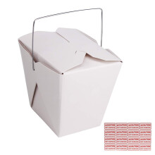 ZMCYN 50 Pack Chinese Take Out Food Boxes 16 OZ/Pint Size, Chinese Food boxes Takeaway, Noodle Boxes Party Favor Box for Fast Food, Pasta, Chicken, S