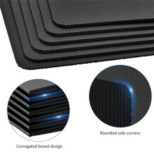 8 Pack Desk Dividers for Students, Waterproof Plastic Study Carrel Divider, Easy to Clean Privacy Classroom Shield Black