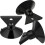 SquarezhenBo 3 Pcs Black for GU10 Light Bulb Suction Cup Inverted Triangular Suction Cup Lights Remove 1