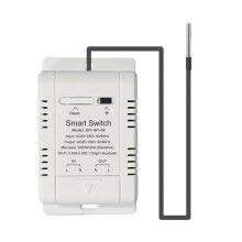 WiFi-Temperatuurschakelaar met 1M-Sensor EWelink WiFi 20A Thermostaat-Temperatuurschakelaar Ondersteunt Stembediening