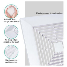 Bathroom Exhaust Fan Cover with Springs Replacement Parts for Square Ceiling or Wall-Mount Exhaust Fan, Bathroom