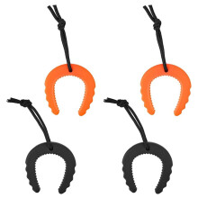 Wedge,First Responder Door Stops for & Firefighter Durable Door Stoppers & Wedges 2 Black & 2 Orange