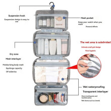 Bolsas de Maquillaje para Mujer, Bolsa de Viaje para Cosméticos, Bolsa de Aseo Plegable, Bolsa de Almacenamiento Colgante, Bolsa de Viaje para