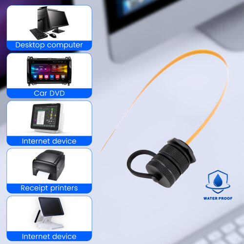 For Micro- Card IP67 Extension Cable Micro- (TF) Card Flex Extender FPC Waterproof Cable for Cabinet Chassis Case 2