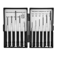 11PCS Small Precision Screwdriver Set, Screw Driver Set Kit, 6 Different Sizes of Flat- Screwdrivers