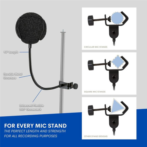 High Quality Microphone  Filter Metal  Filter Shield Windscreen  Filter for USB Microphone Podcast Microphone 1