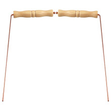Copper Dowsing Rods Kit for Divination Tool - Natural Wooden Handles Divining Rods