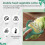 Multifunctional Double- Vegetable Cutter Cabbage Shredder Potato Peeler,Shaving Many with 2 Blades, Cabbage Max 9