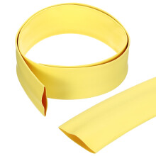 sourcing map 30mm Heat Shrink Tubing Waterproof, 3:1 Dual Wall Marine Adhesive Lined Industrial Heat Shrink Tube Wiring Wrap 3ft 1 3/16 Inch, Yellow-