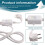 FI Circuit Breaker Socket Residual Current Circuit Breaker Plug with Cable,Personal Protection Adapter EU Plug White 5