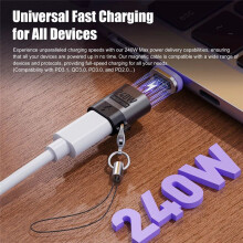 PD 3.0 Fast Charging Cable Cord 240W Magnetic Type C Adapter 480 Mbps Data Transfer for Phone Laptop