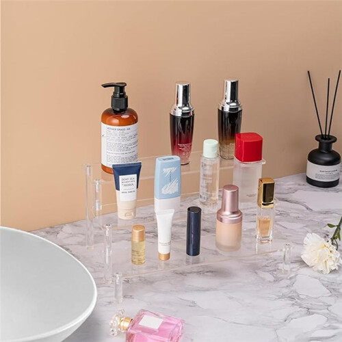 Acrylic Lifting Display Stand 3-Layer Perfume Tissue Display Stand Character Model Display Stand Dessert Rack 1