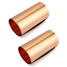 QWORK 2 Rolls of 0.1mm Copper Sheet Roll, 99.9% Pure Copper Metal Sheet Foil - Each Roll 0.1mm x 20cm x 1M (0.004" x 8" x 39.5")