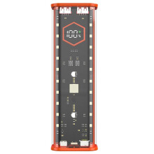 21700 DIY Power Bank Case Supports 4x21700 Batteries PD20W Powerbank Case LED Screen Transparent Battery Storage Shell A