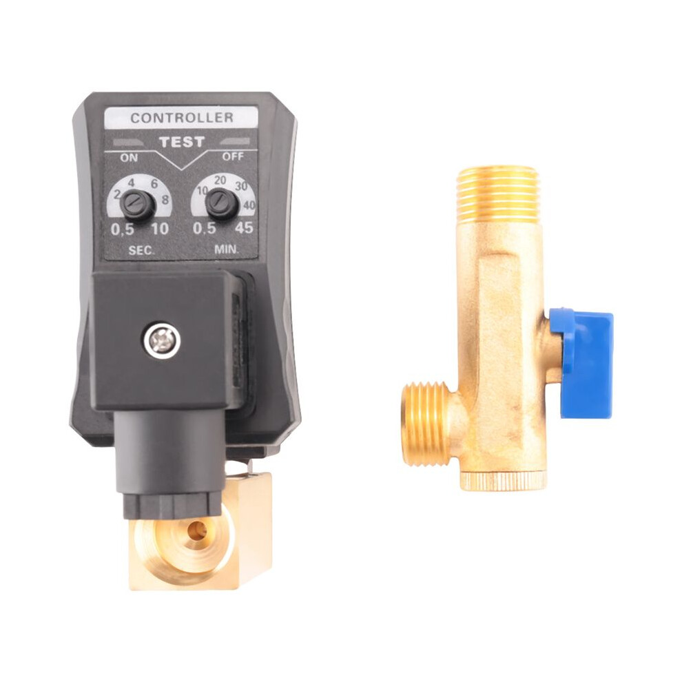 G1/2 Dn15 230V Automatic Timed Water Tank Electronic Timed Drain Valve For Air Compressor Condensate Management 4711456630289