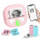 NADAIIN Sticker Printer - Portable Bluetooth Thermal Sticker Maker for iPhone and Android, Wireless Mini Label Printer Machine with 3 Rolls Paper for 1