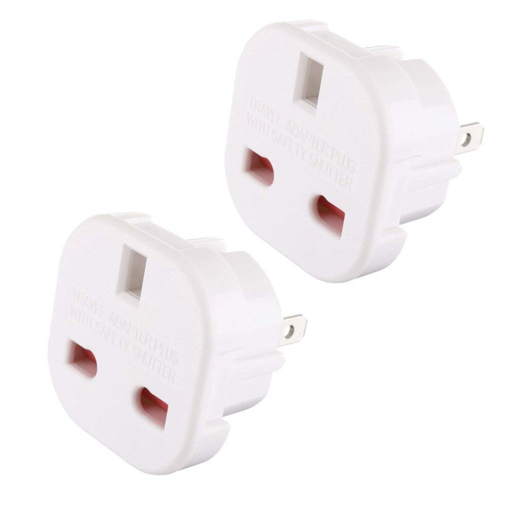 Gadgets Hut Uk - 2 X Uk To Us Travel Adaptor Suitable For Usa, Canada, Mexico, Thailand - Refer To Product Description For Country List 5008381107085