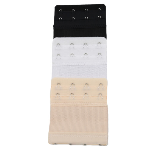 BH-Verlängerung Weiß / Schwarz / Beige 3er-Pack