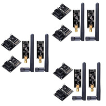 6 StüCk NRF24L01+PA+LNA RF Transceiver Modul mit SMA Antenne 2,4 GHz 1100M + NRF24L01 Kabellos Modul für