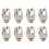 8X Jack 6.5 Two-Channel Audio Cable Connector Plug Socket with A  Stereo 6.5 Female for Guitar 1