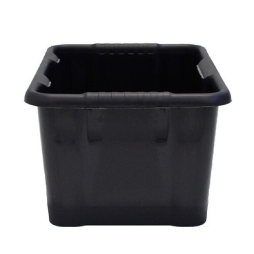 Thumbs Up Black Plastic Storage Box - 24 Litre 1