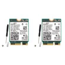 2X WIFI 7 BE200 BE200NGW WLAN-Karte BT 5.4 802.11AX Tri-Band M.2 NGFF Wireless-Netzwerkadapter für Win10/11