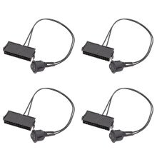 4X 24 Pin Female ATX PSU Power Supply  Tester Start  Jumper  OFF  Cable 18AWG 30CM