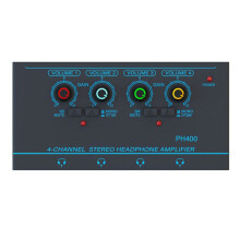 Headphone Amplifier 4 Channels Ultra-Compact Stereo Audio Amplifier with Power Adapter 10MHz Earphone Amp