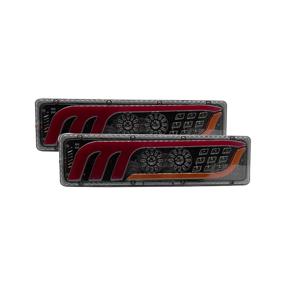 2Pcs Led Truck Tail Turn Signal Rear Brake S Reverse Signal Lamp Trailer Lorry Bus Caravan Warning Lamp 46Cm Light 4713048150441