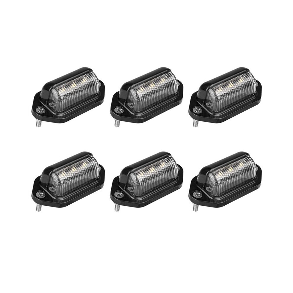 6X Led License Plate Waterproof License Plate Tail For Trailers, Rv, Trucks, Boats Light 6033906219201
