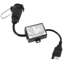 US to Europe Trailer Light Converter 4 Way Flat Socket (American Vehicle) to 7 Way Round Socket (European Trailer)