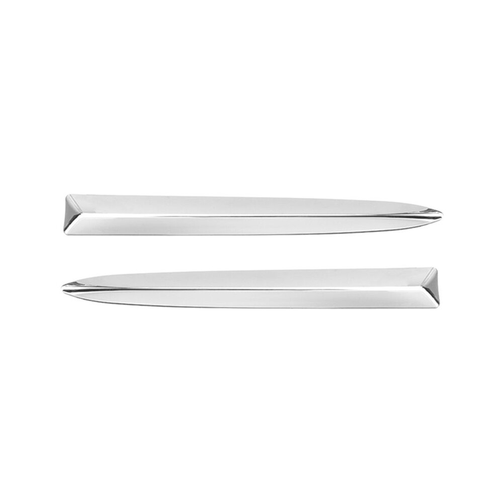 1Pair Car Chrome Front Bumper Upper Moulding Strips Cover Trim For 500 2008-2015 735455041 735455042 6032276911906