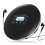 Portable CD Walkman Rechargeable Intelligent Touch Screen CD Player Digital Display Stereo Speaker for Student Black 1