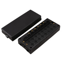24-Way Auto Waterproof Blade Fuse Holder Box 16-Way Relay Socket Box Dust-Proof for Car Automotive Marine