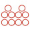 Suitable for  Coffee Machine Extractor Process Sealing Ring 10 Pieces O-Ring Replacement Sealing Ring Gasket 1
