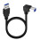 Schuine USB3.0-printerkabel USB3.0-kabel, USB3.0-Linkse bocht 1