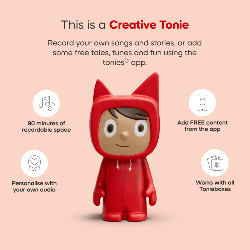 Cloud Pink Toniebox 2 Starter Set with Creative Tonie Rubie 2