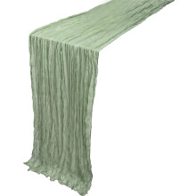 Tafelloper Boho Gaasdoek Tafelloper Rustieke Pure Runner voor Bruiloft Baby Shower Tafeldecoraties 90X400Cm