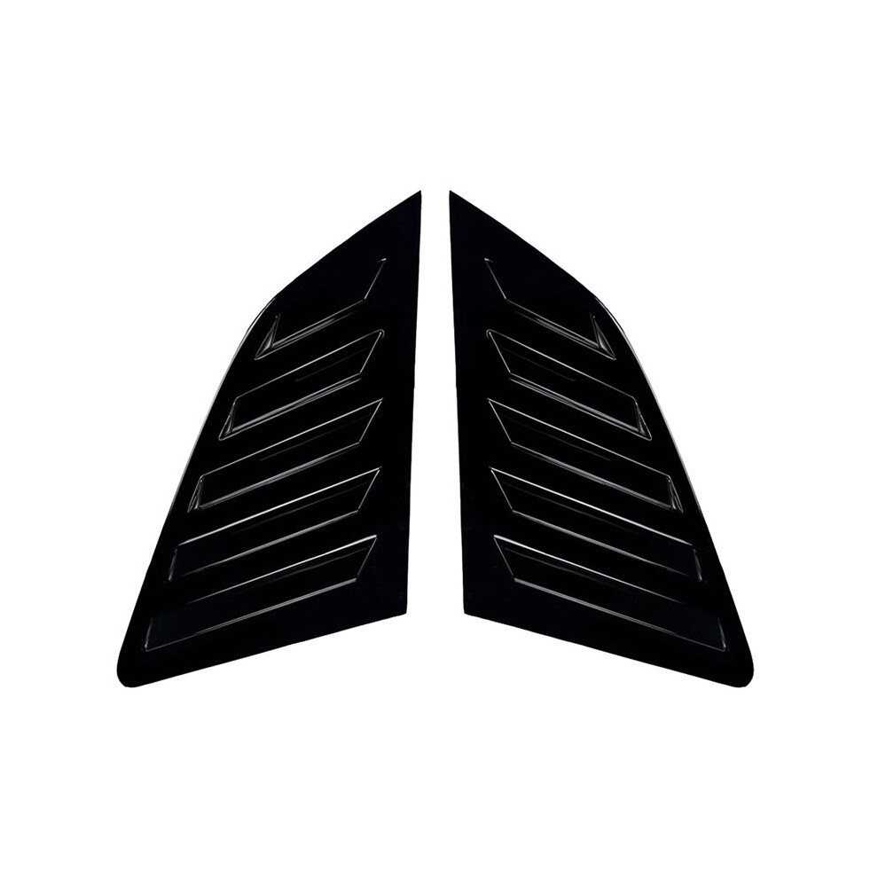 Car Rear Triangular Window Louvers Shutters Blinds Cover Trim For A3 S3 8V Hatchback 2014-2020 Glossy Black 6032764704119